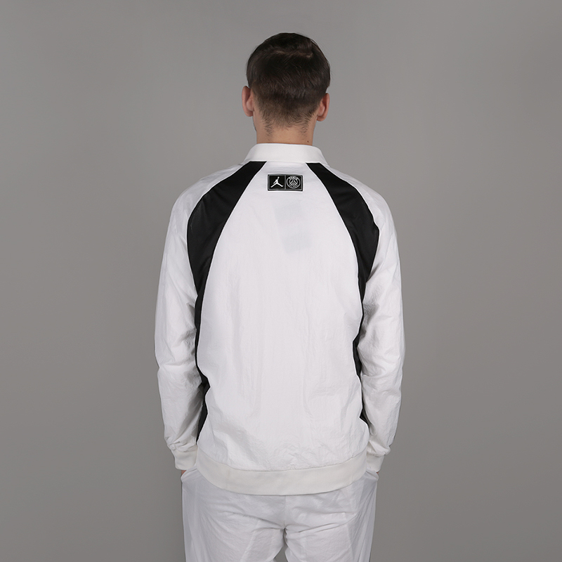 мужская белая куртка Jordan PSG AJ 1 BQ4215-100 - цена, описание, фото 4